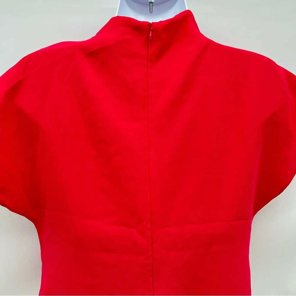 Zara Vibrant Hot Pink Asymmetrical Dress-Size Dress L - Picture 6 of 9